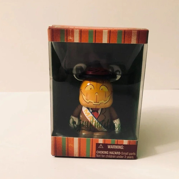 2013 Disney Halloween  Mayor Scarecrow Vinylmation Pumpkin Figure - Picture 1 of 12